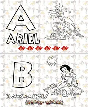 Alfabeto para Colorir – Walt Disney